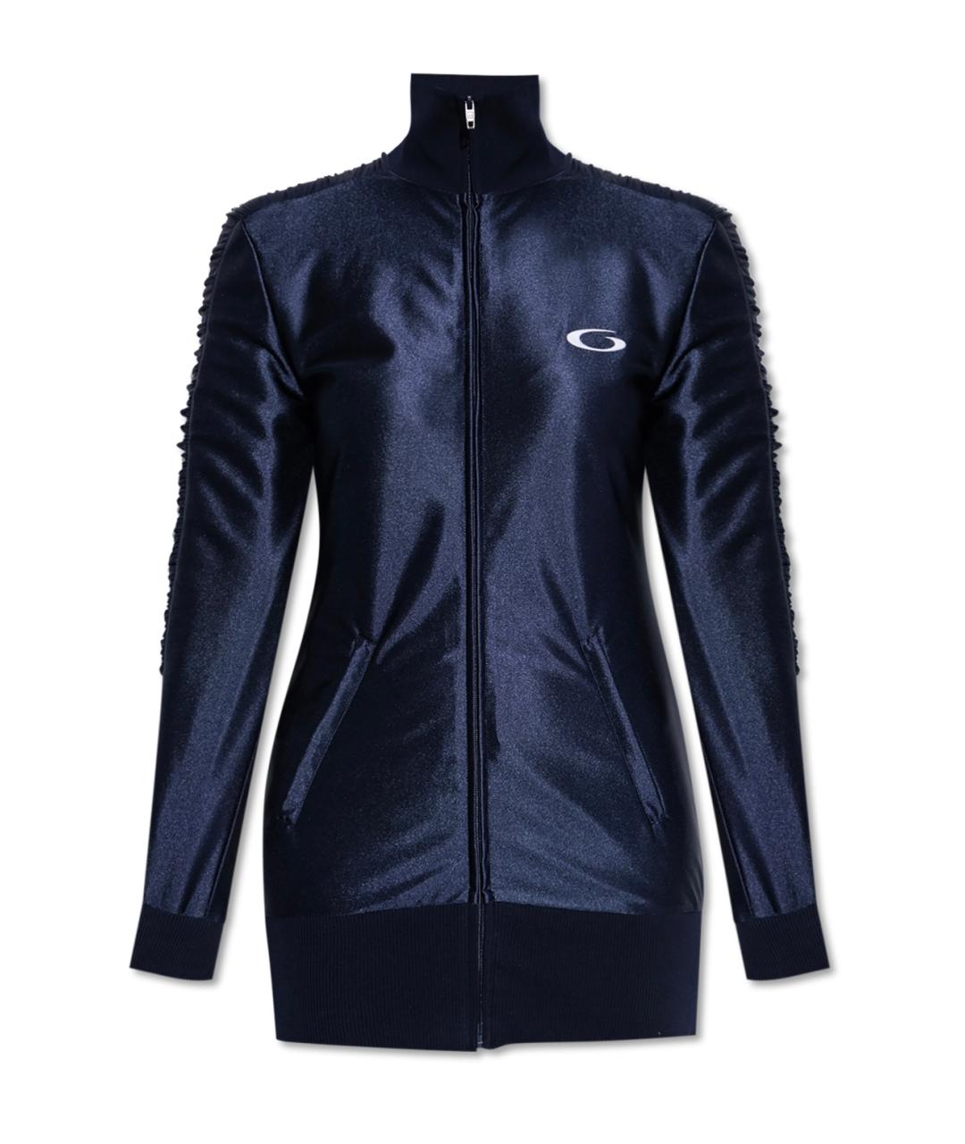 BALENCIAGA Темно-синее полиэстеровое повседневное платье, фото 1