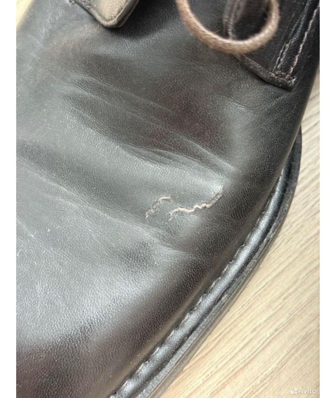 BALLY Коричневые кожаные высокие ботинки, фото 5