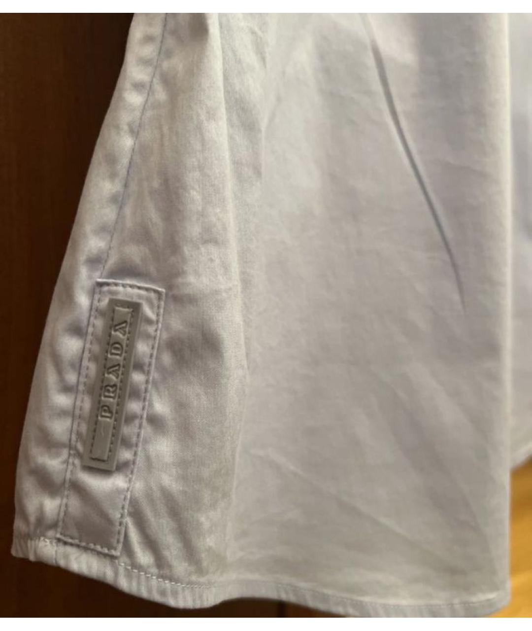 PRADA Голубая хлопковая блузы, фото 2