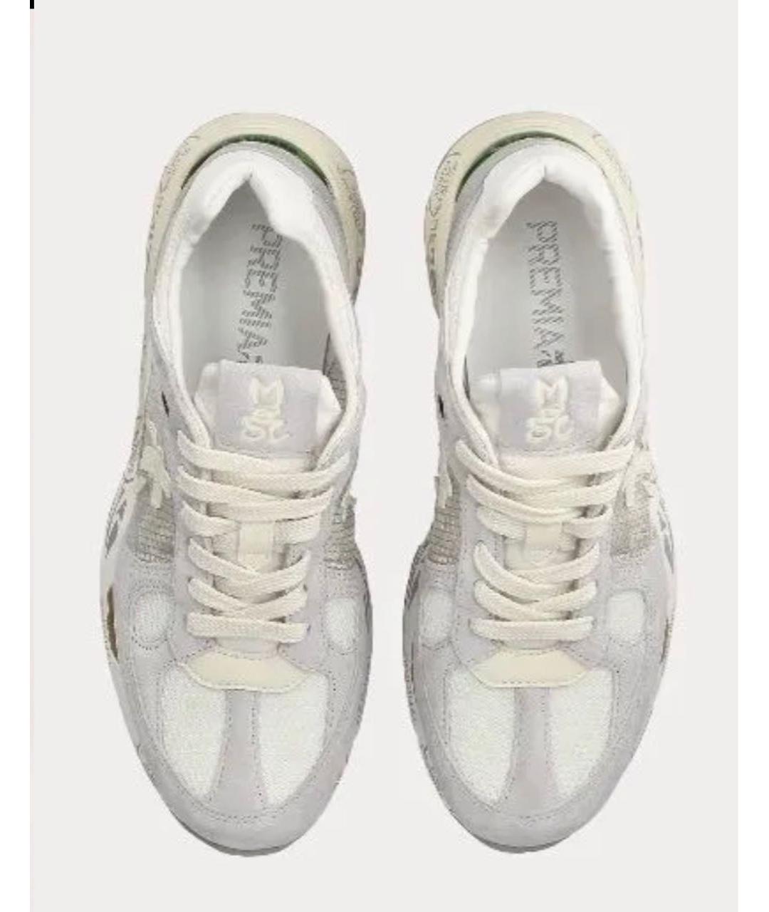 PREMIATA Серые кожаные кроссовки, фото 2