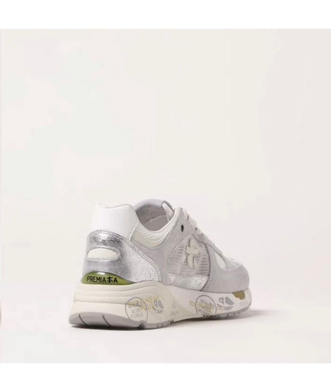 PREMIATA Серые кожаные кроссовки, фото 4