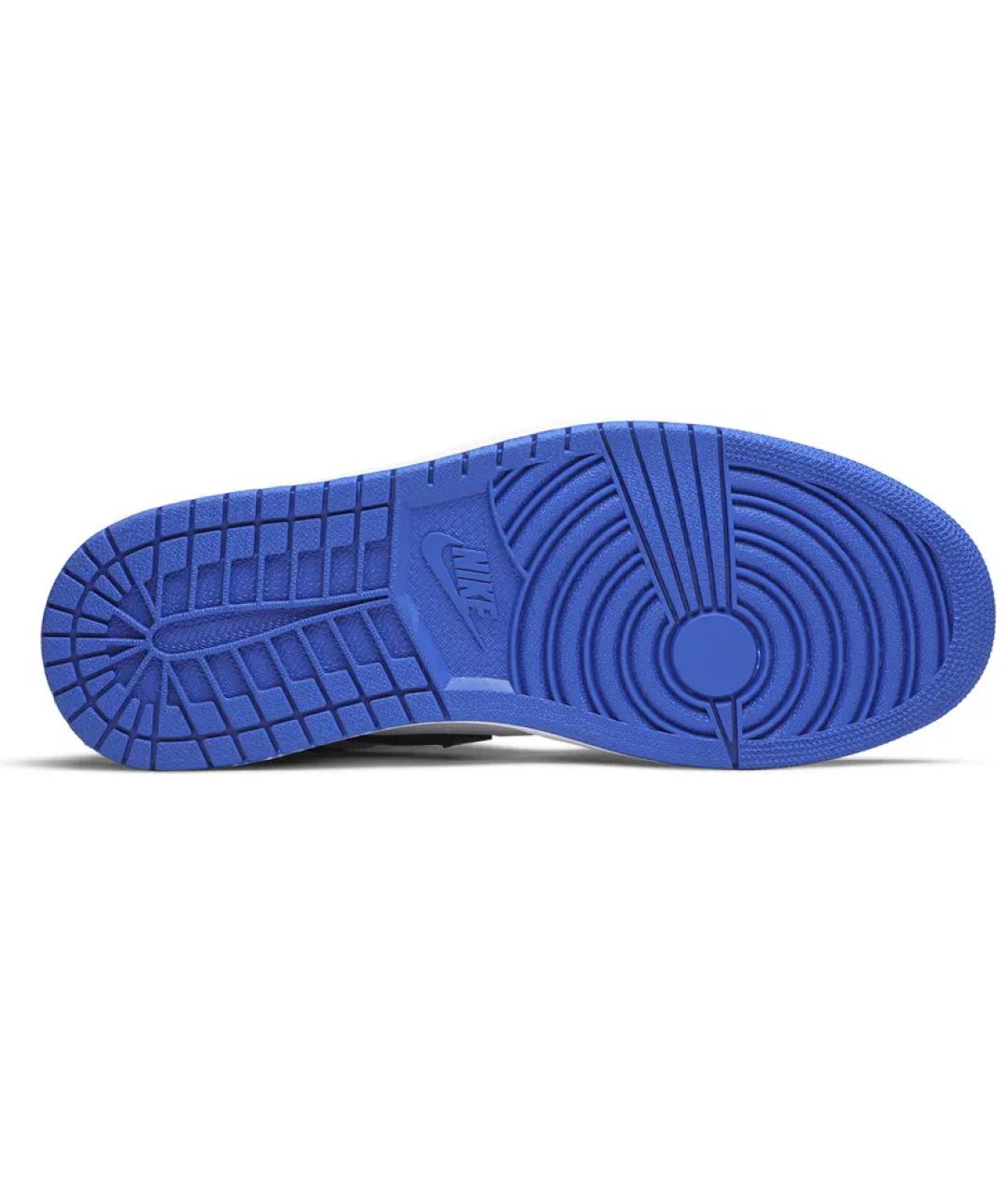 JORDAN Черные кожаные высокие кроссовки / кеды, фото 3