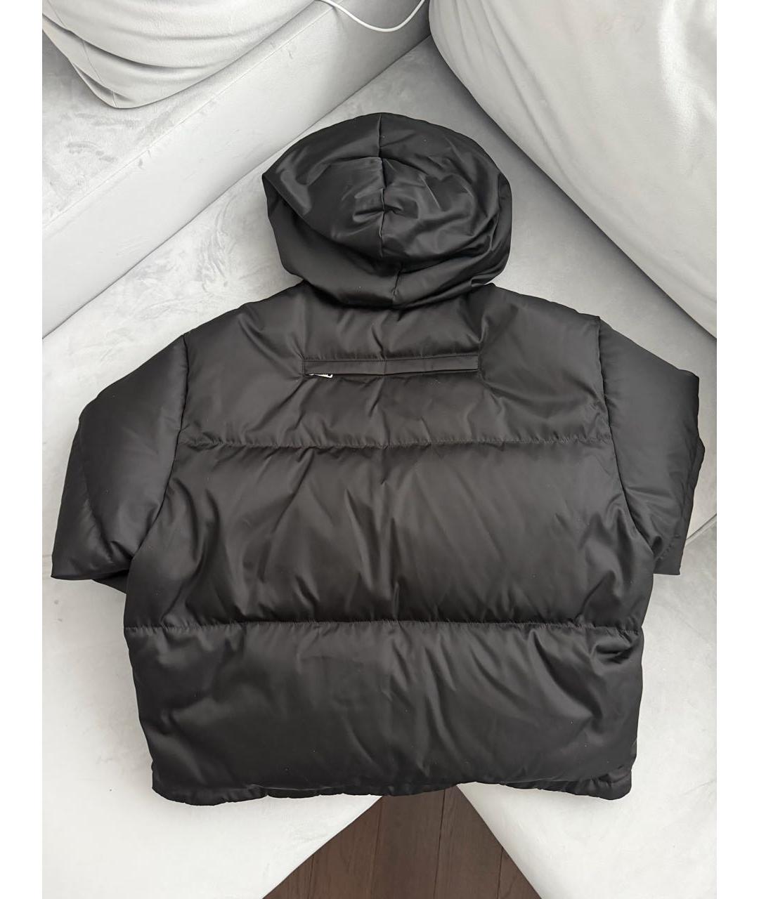 PRADA Черный полиамидовый пуховик, фото 2