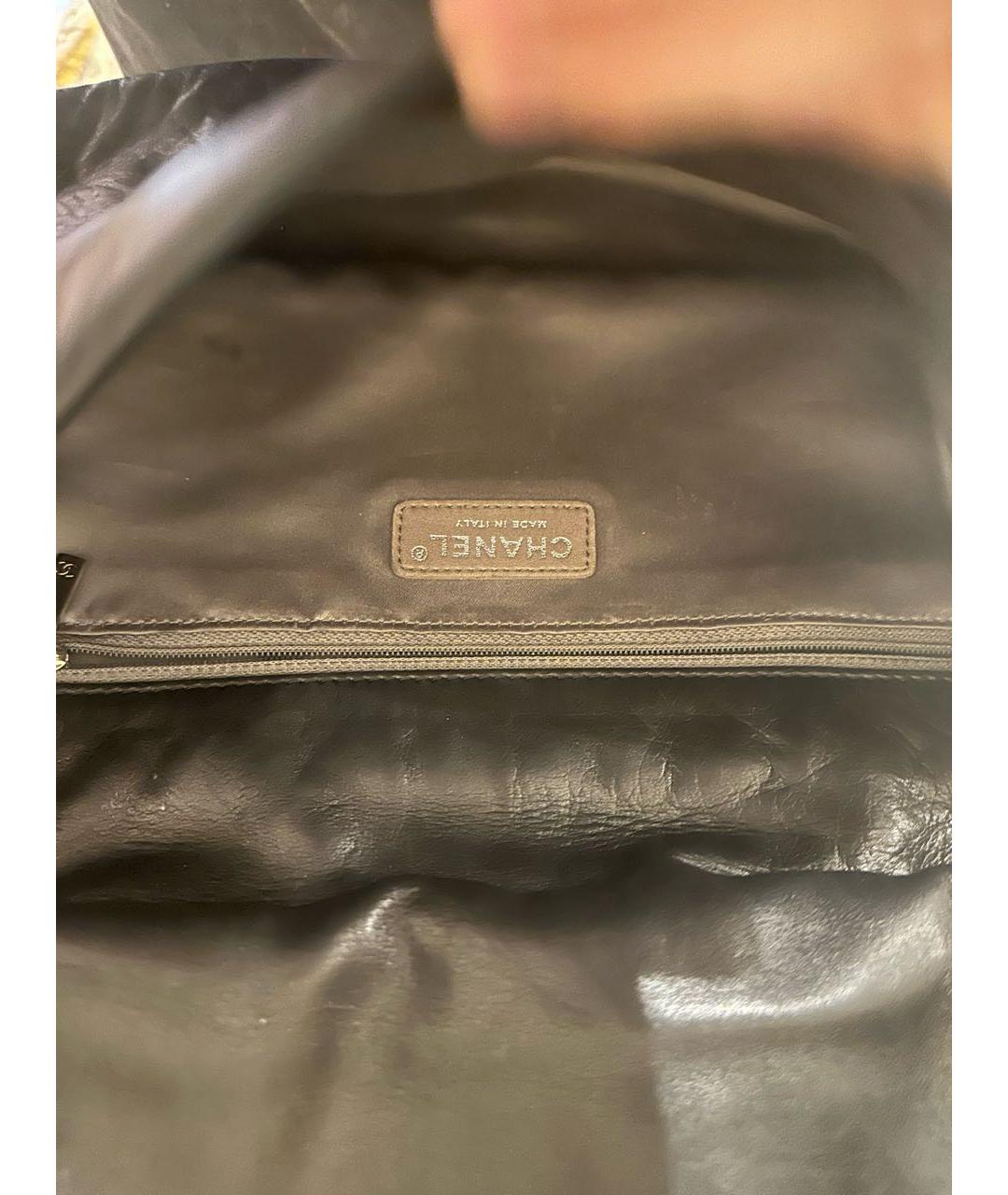 CHANEL Белая кожаная сумка через плечо, фото 3