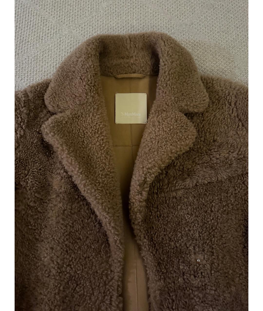 MAX MARA Коричневая дубленка, фото 4