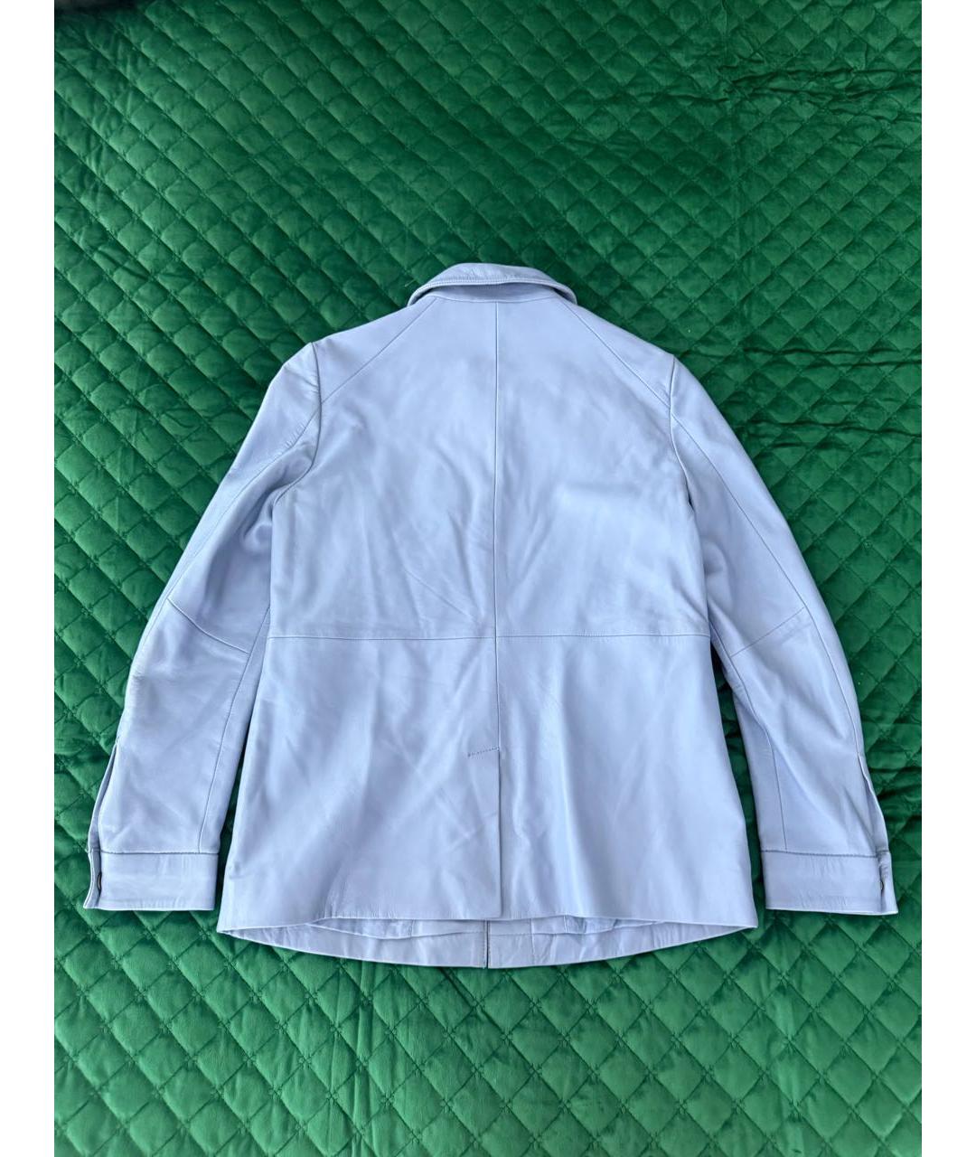 MUUBAA Голубая кожаная рубашка, фото 2