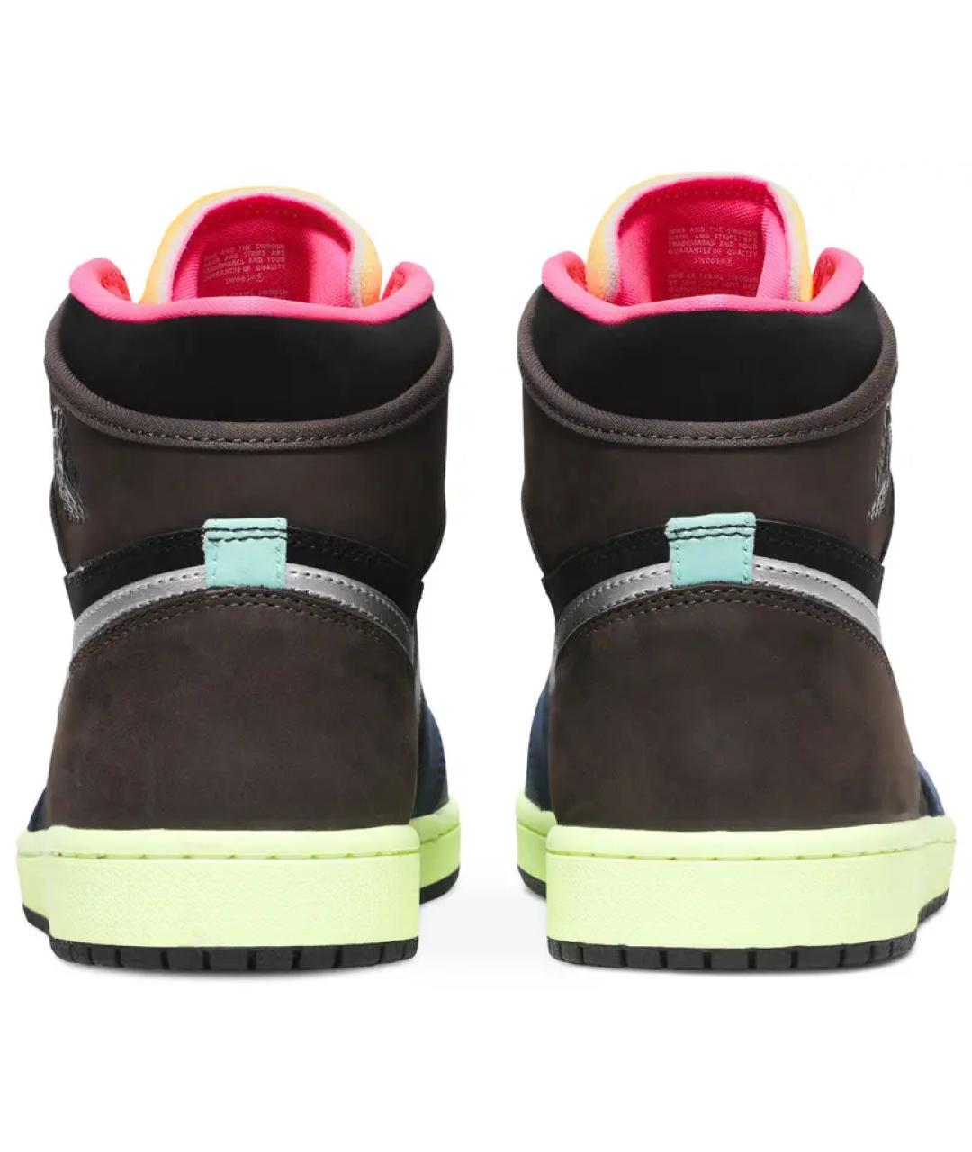 JORDAN Мульти замшевые высокие кроссовки / кеды, фото 4