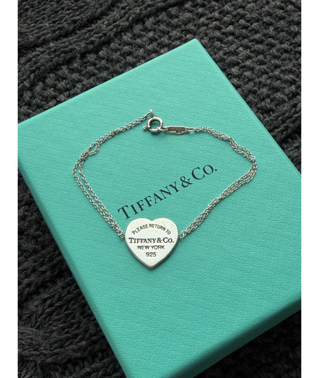 TIFFANY&CO Серебрянный серебряный браслет, фото 6