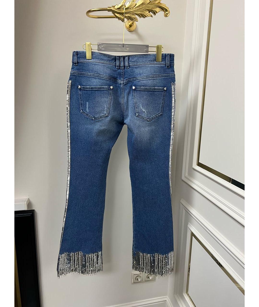 BALMAIN Синий деним костюм с брюками, фото 6