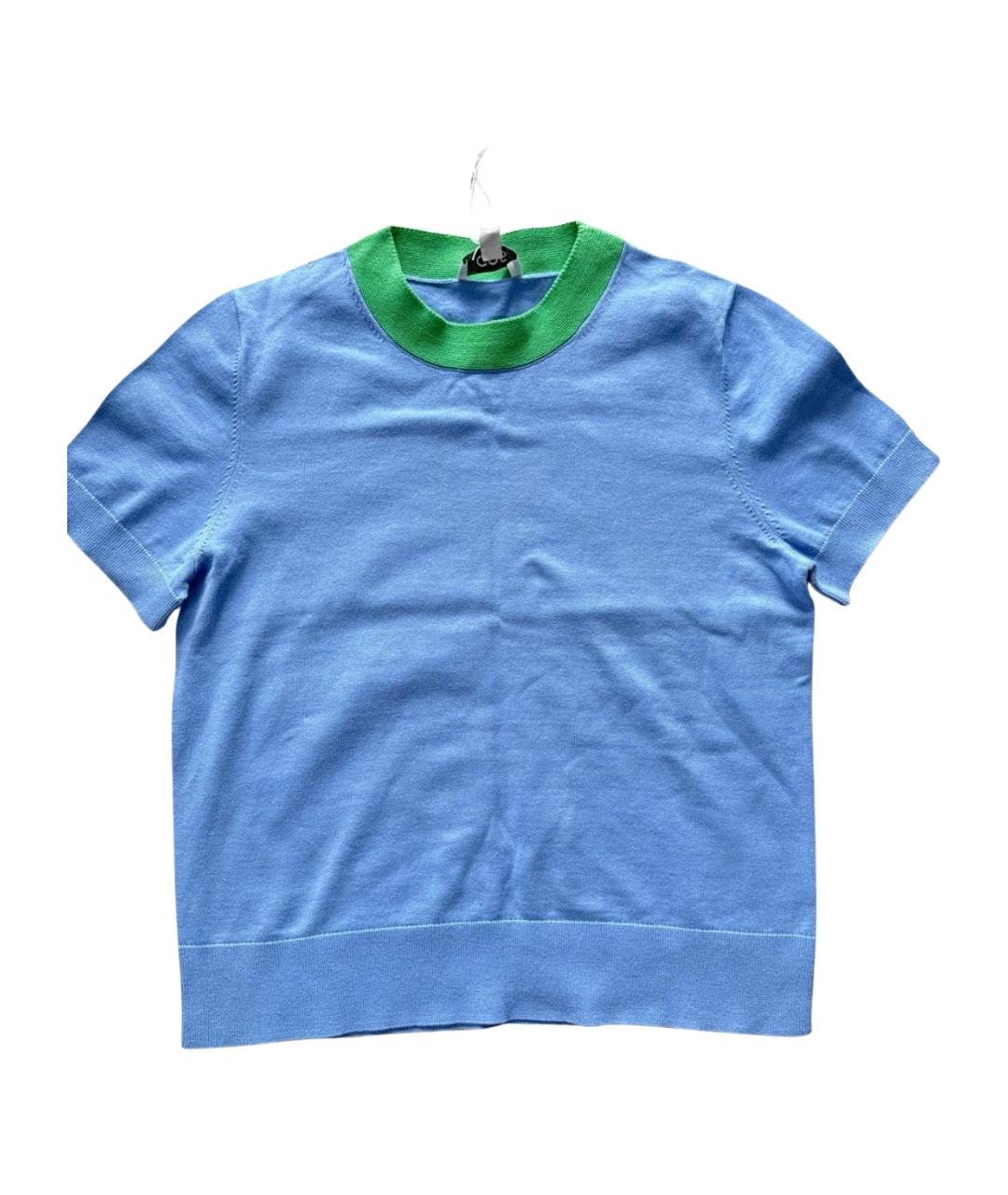 COS Голубая хлопковая футболка, фото 1