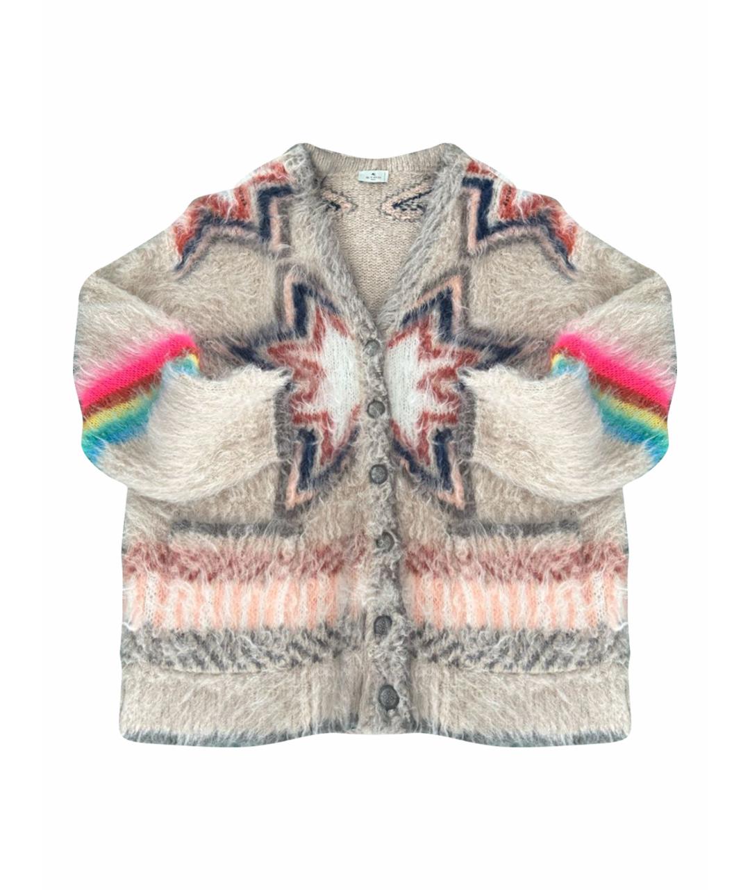 ETRO Бежевый шерстяной кардиган, фото 1