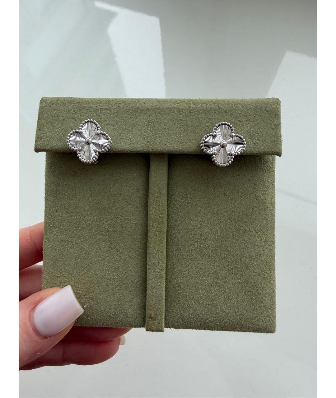 VAN CLEEF & ARPELS Серебряные серьги из белого золота, фото 5