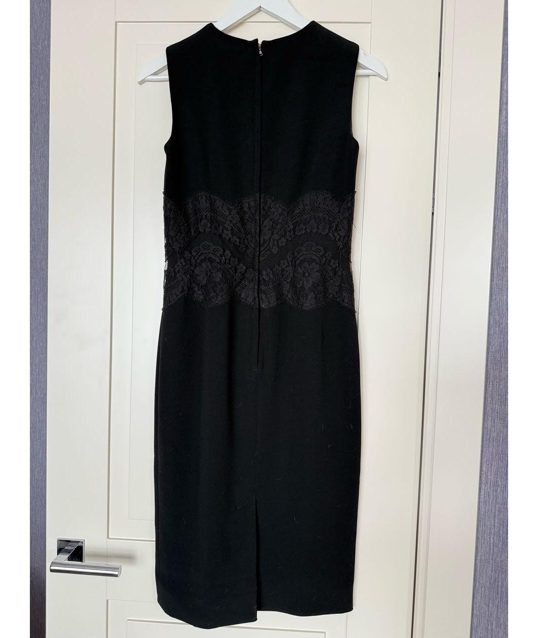 DOLCE&GABBANA Черное вискозное коктейльное платье, фото 2