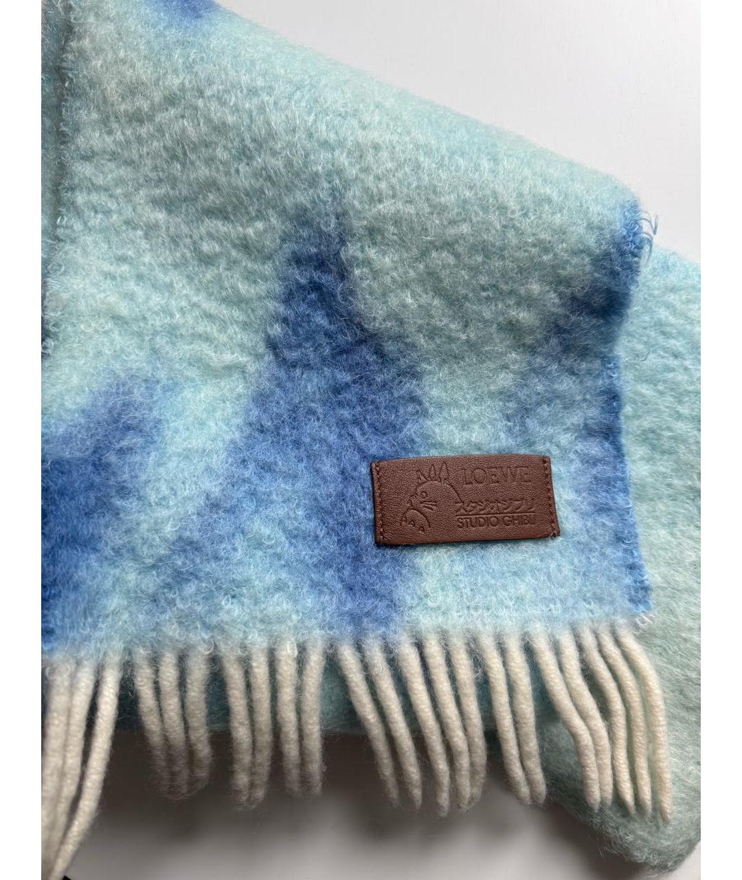 LOEWE Мульти шерстяной шарф, фото 6