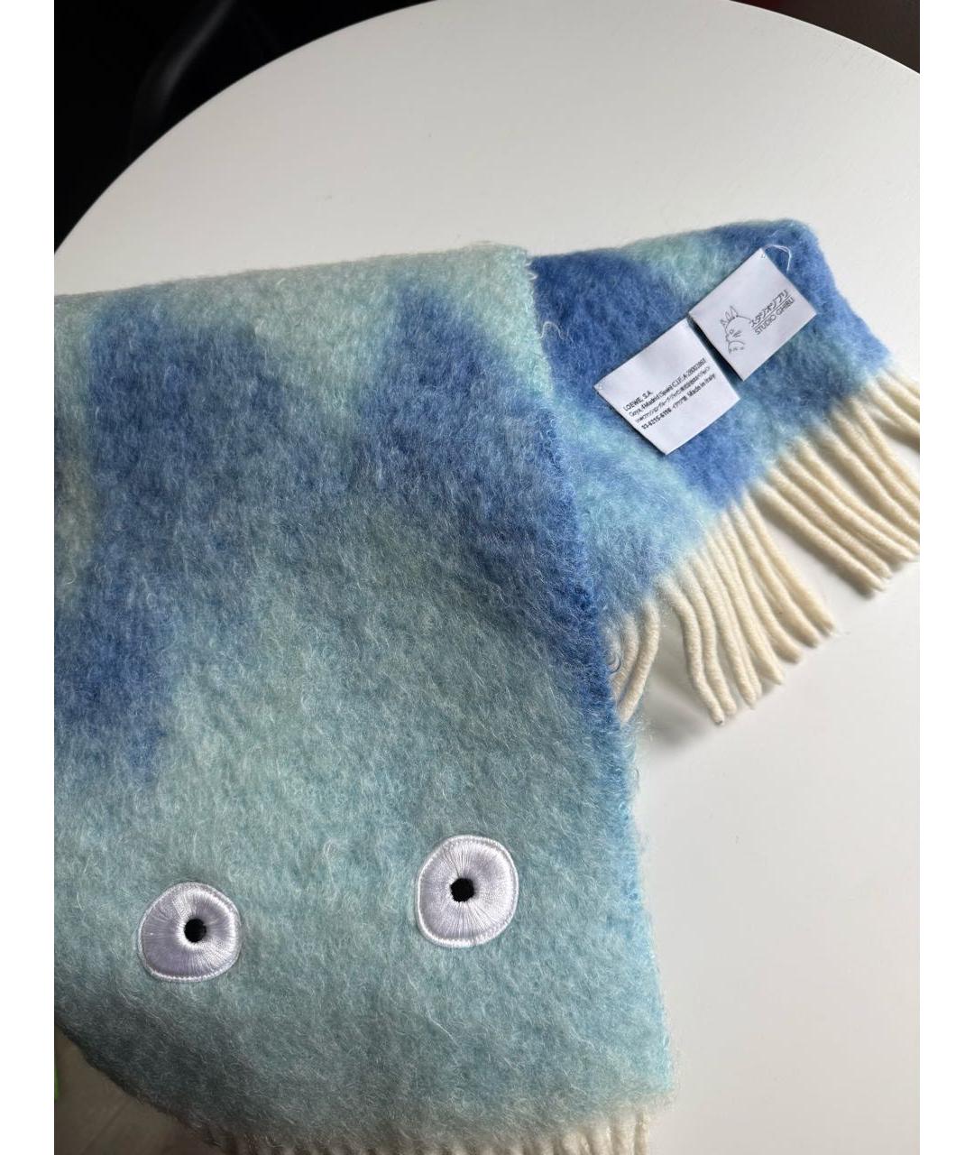 LOEWE Мульти шерстяной шарф, фото 4