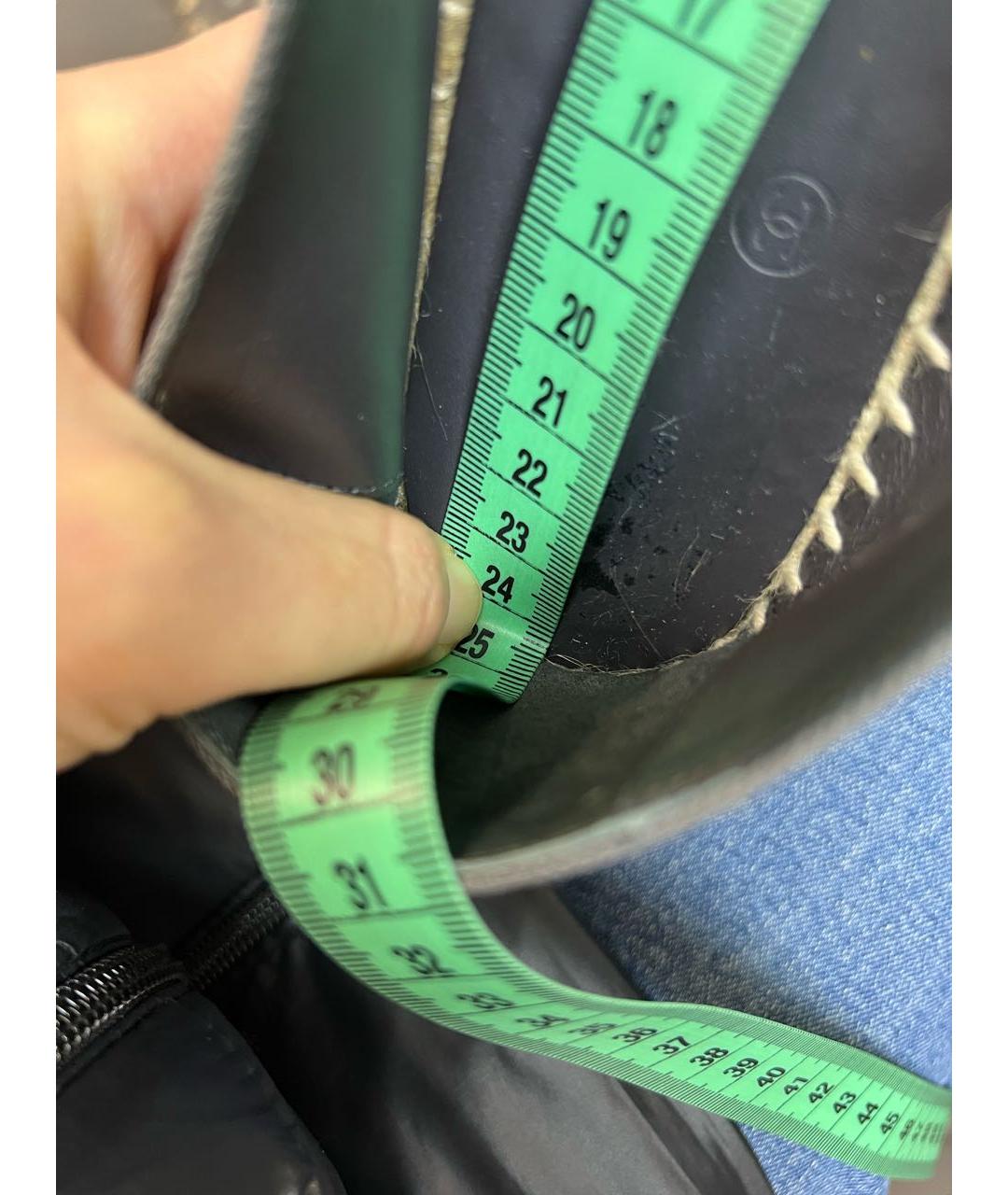 CHANEL Серые текстильные эспадрильи, фото 4