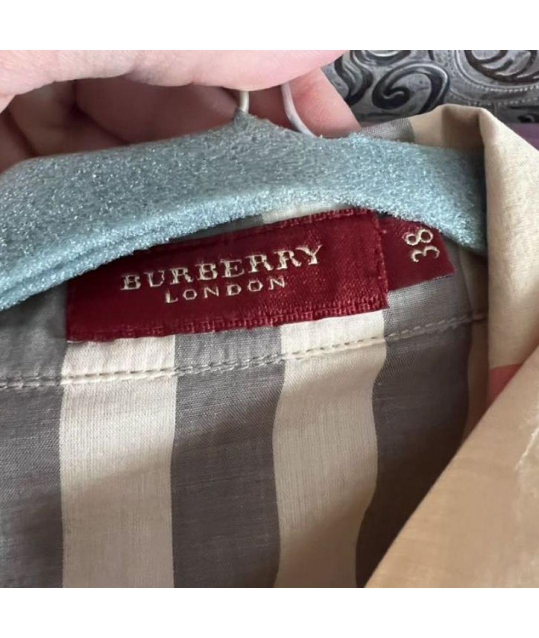 BURBERRY Мульти хлопковая рубашка, фото 8