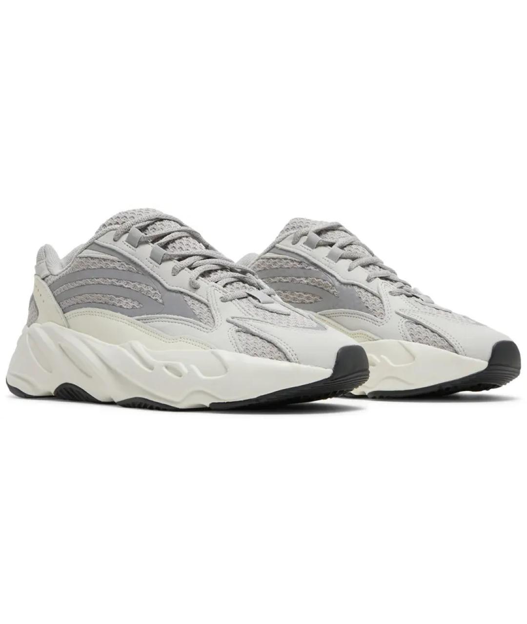 ADIDAS YEEZY Серые текстильные низкие кроссовки / кеды, фото 5