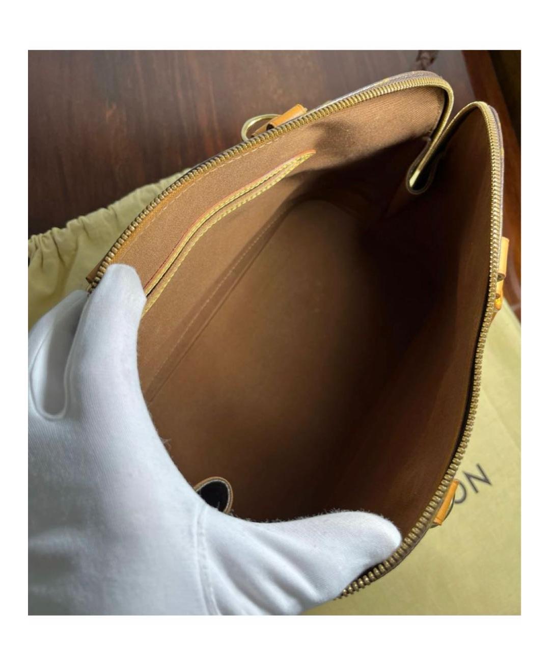 LOUIS VUITTON Коричневая сумка с короткими ручками, фото 4