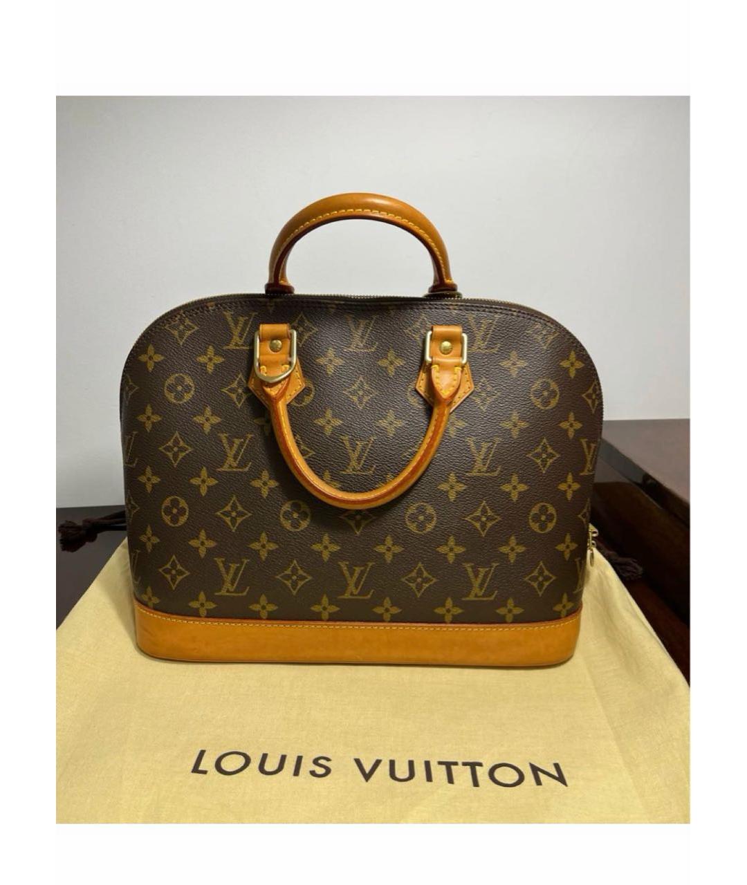LOUIS VUITTON Коричневая сумка с короткими ручками, фото 2
