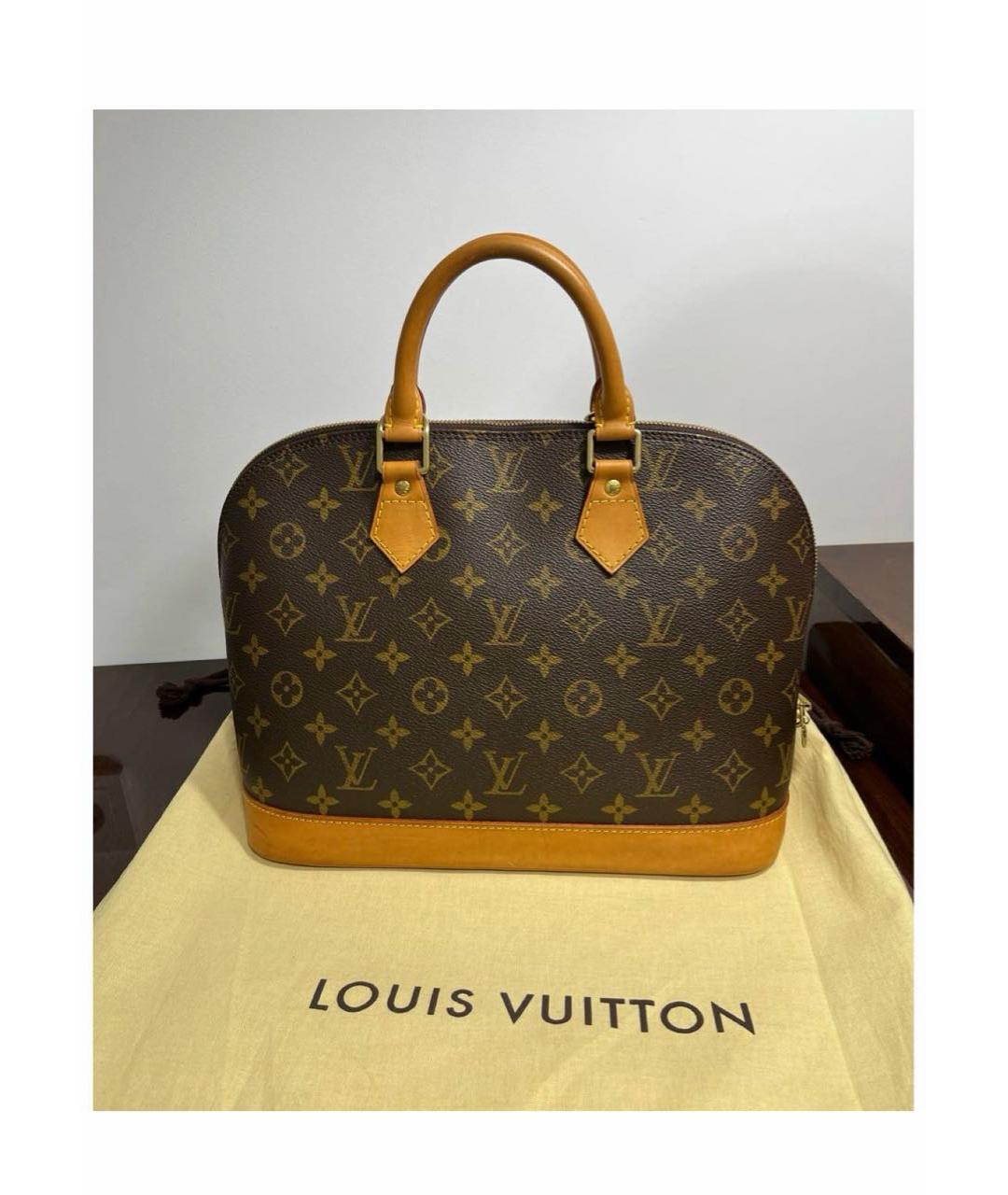 LOUIS VUITTON Коричневая сумка с короткими ручками, фото 3
