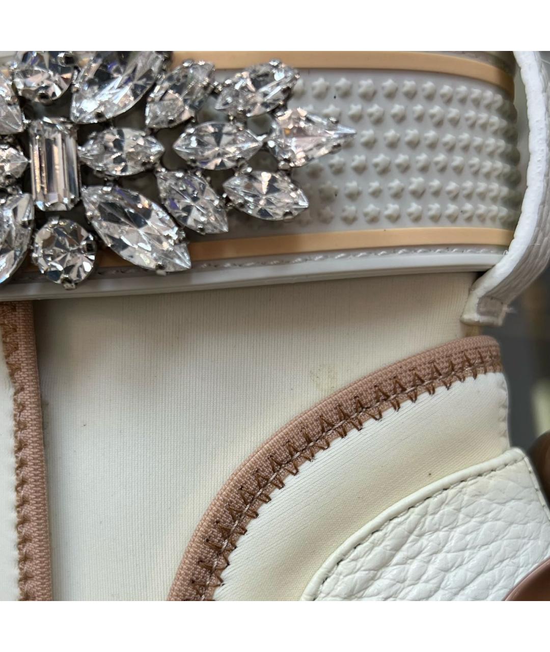 LE SILLA Белые кожаные ботильоны, фото 5