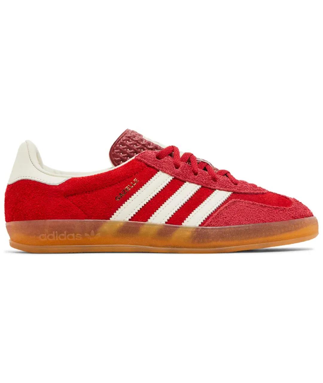 ADIDAS Красные замшевые кроссовки, фото 6