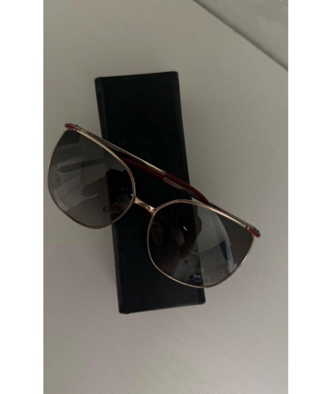 GIVENCHY Коричневые металлические солнцезащитные очки, фото 5