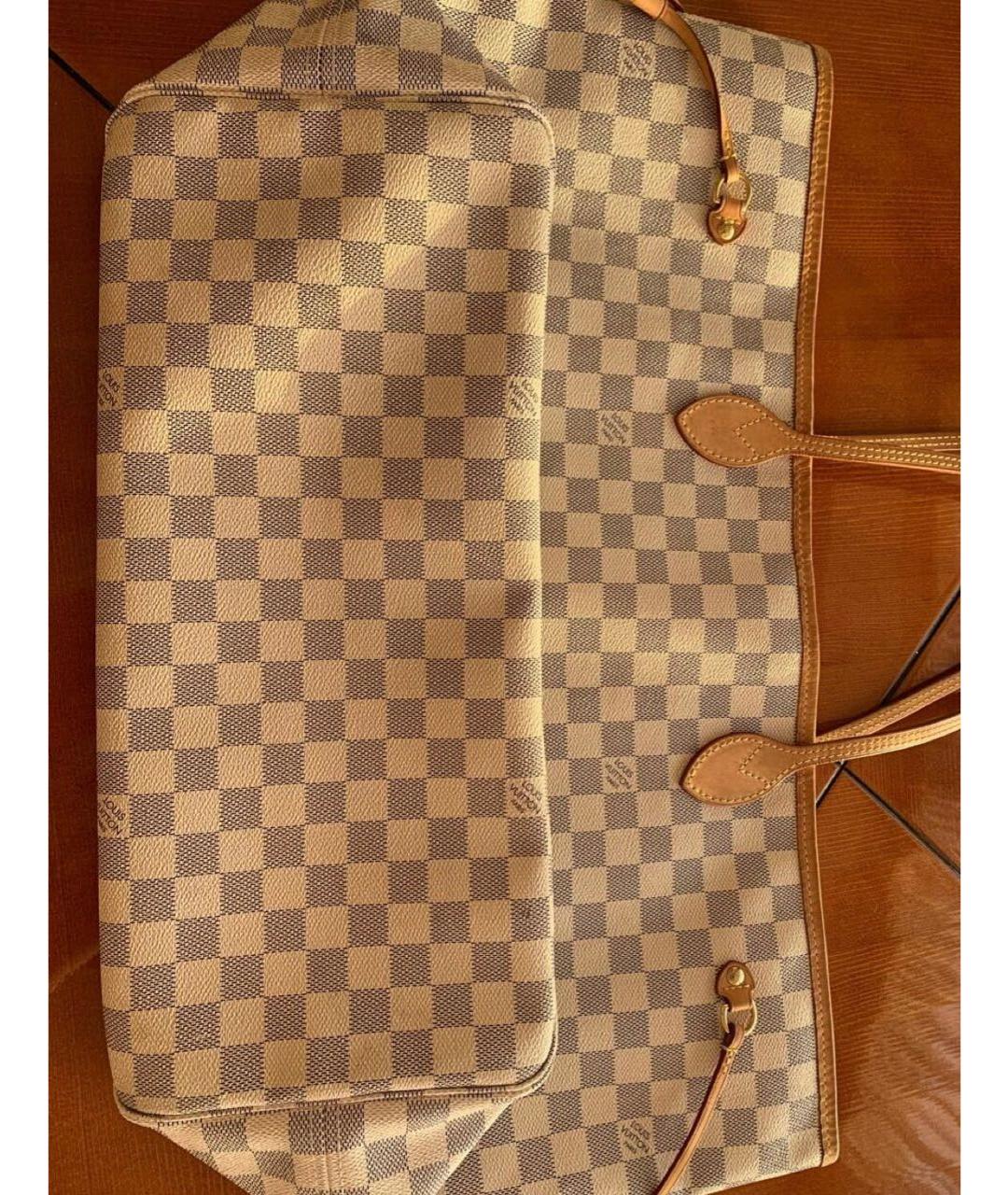 LOUIS VUITTON Бежевая сумка тоут, фото 7