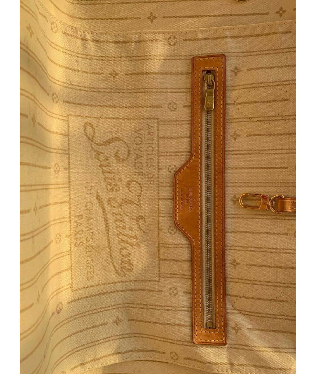 LOUIS VUITTON Бежевая сумка тоут, фото 6