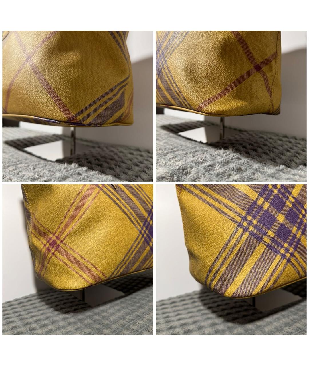 VIVIENNE WESTWOOD Горчичная сумка тоут, фото 6