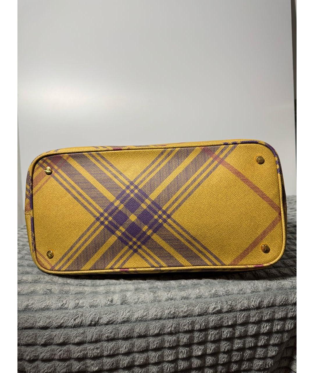 VIVIENNE WESTWOOD Горчичная сумка тоут, фото 5