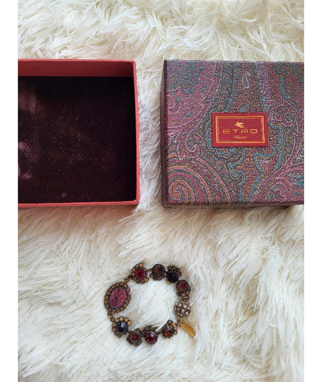 ETRO Бордовый браслет, фото 5