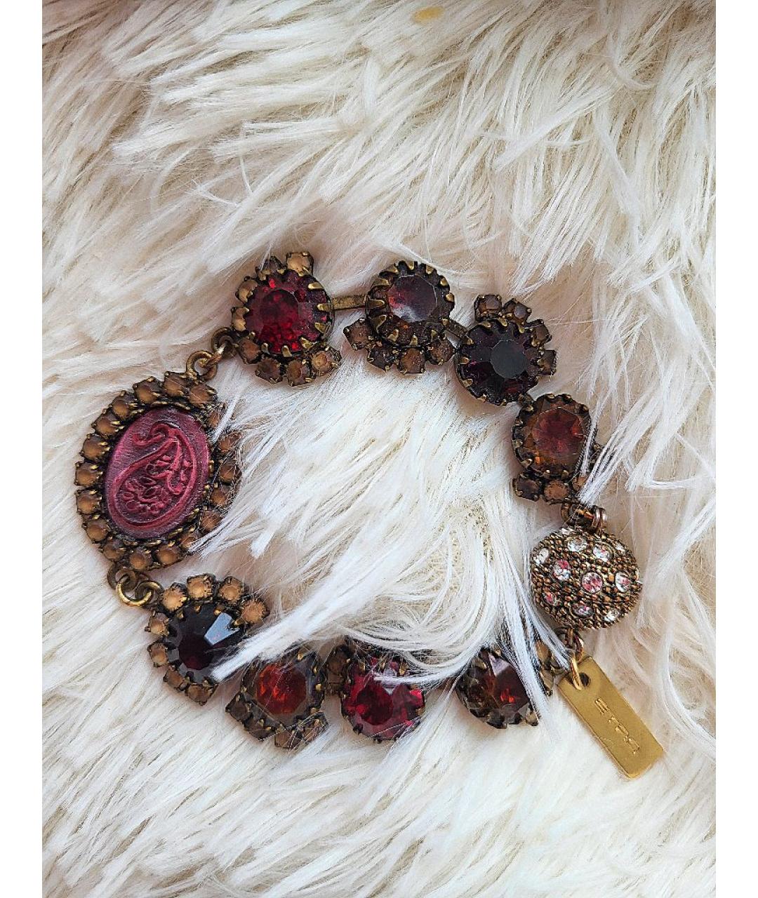 ETRO Бордовый браслет, фото 6