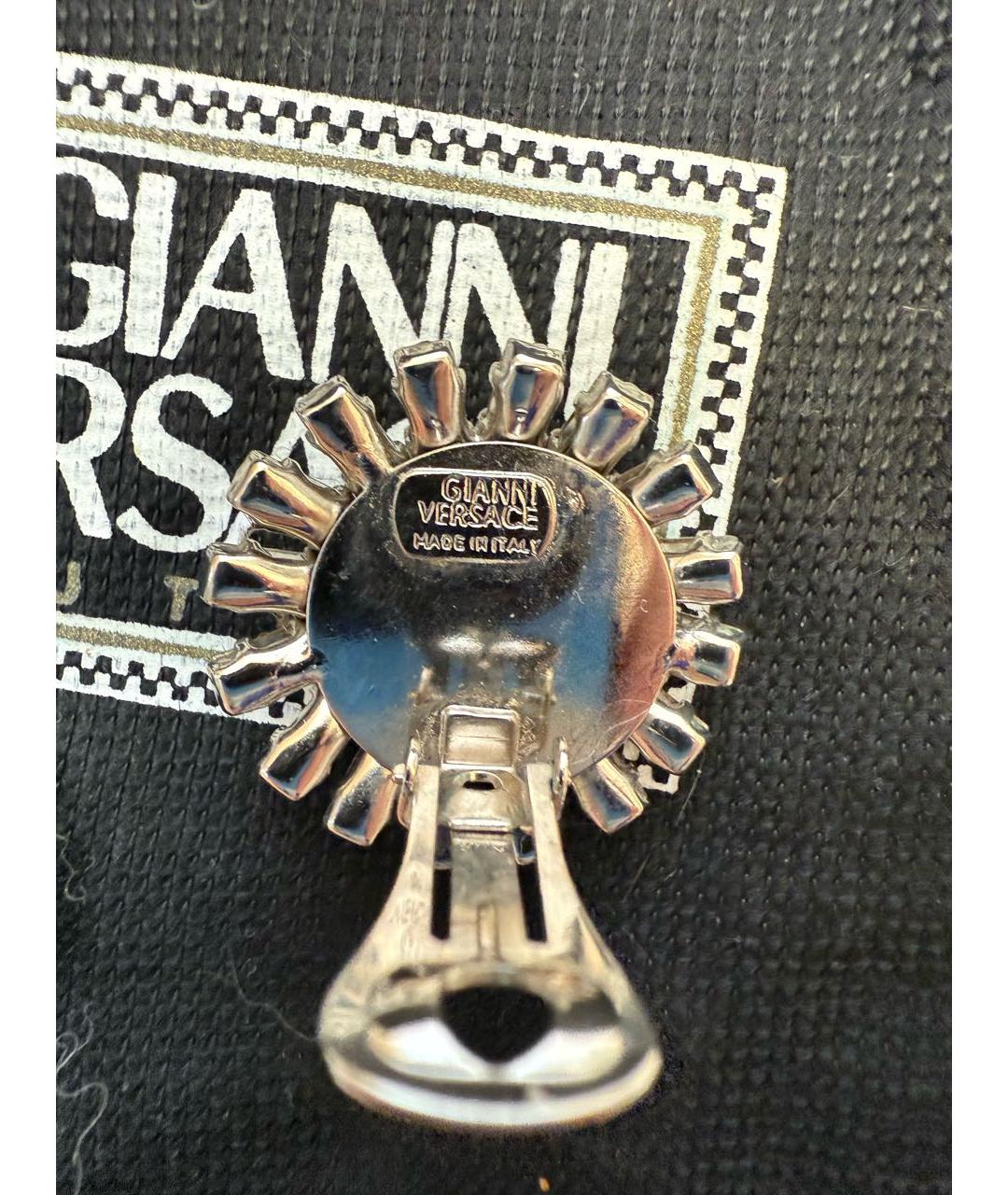 VERSACE Серебряные металлические клипсы, фото 2