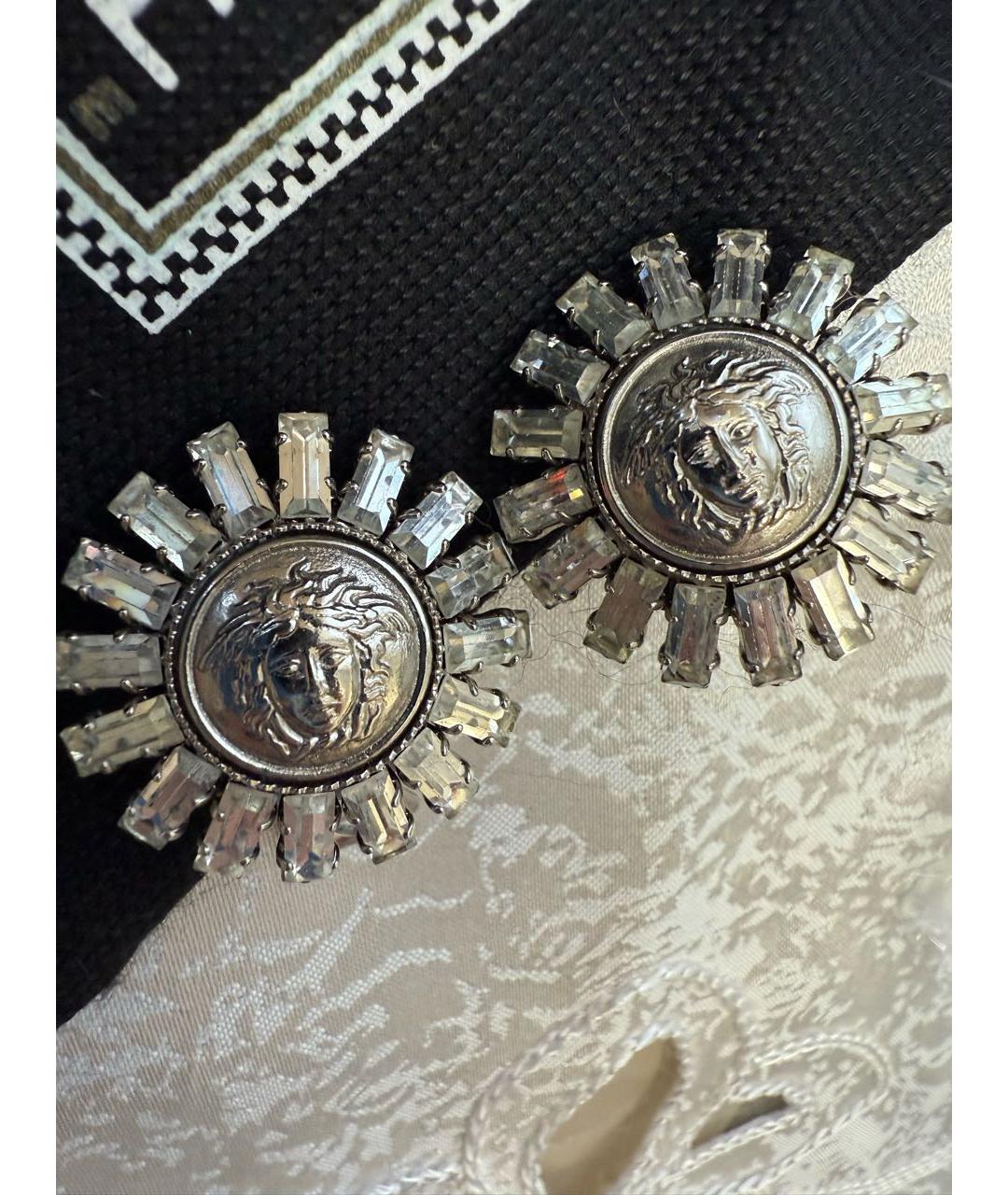 VERSACE Серебряные металлические клипсы, фото 6