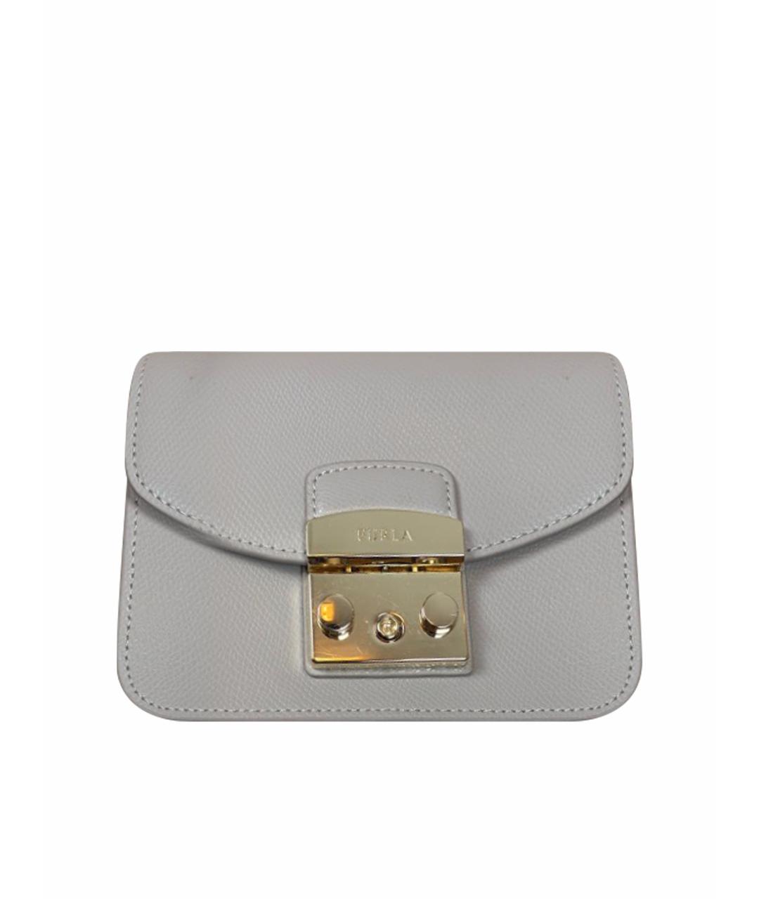 FURLA Бежевая кожаная сумка через плечо, фото 1