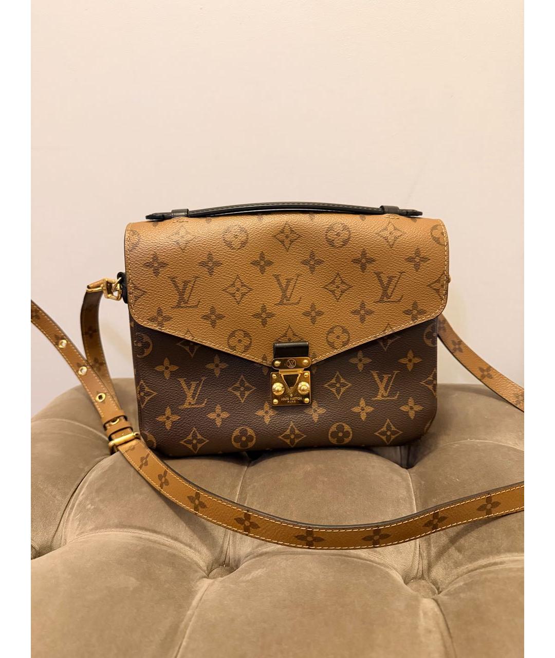 LOUIS VUITTON Коричневая сумка через плечо, фото 8