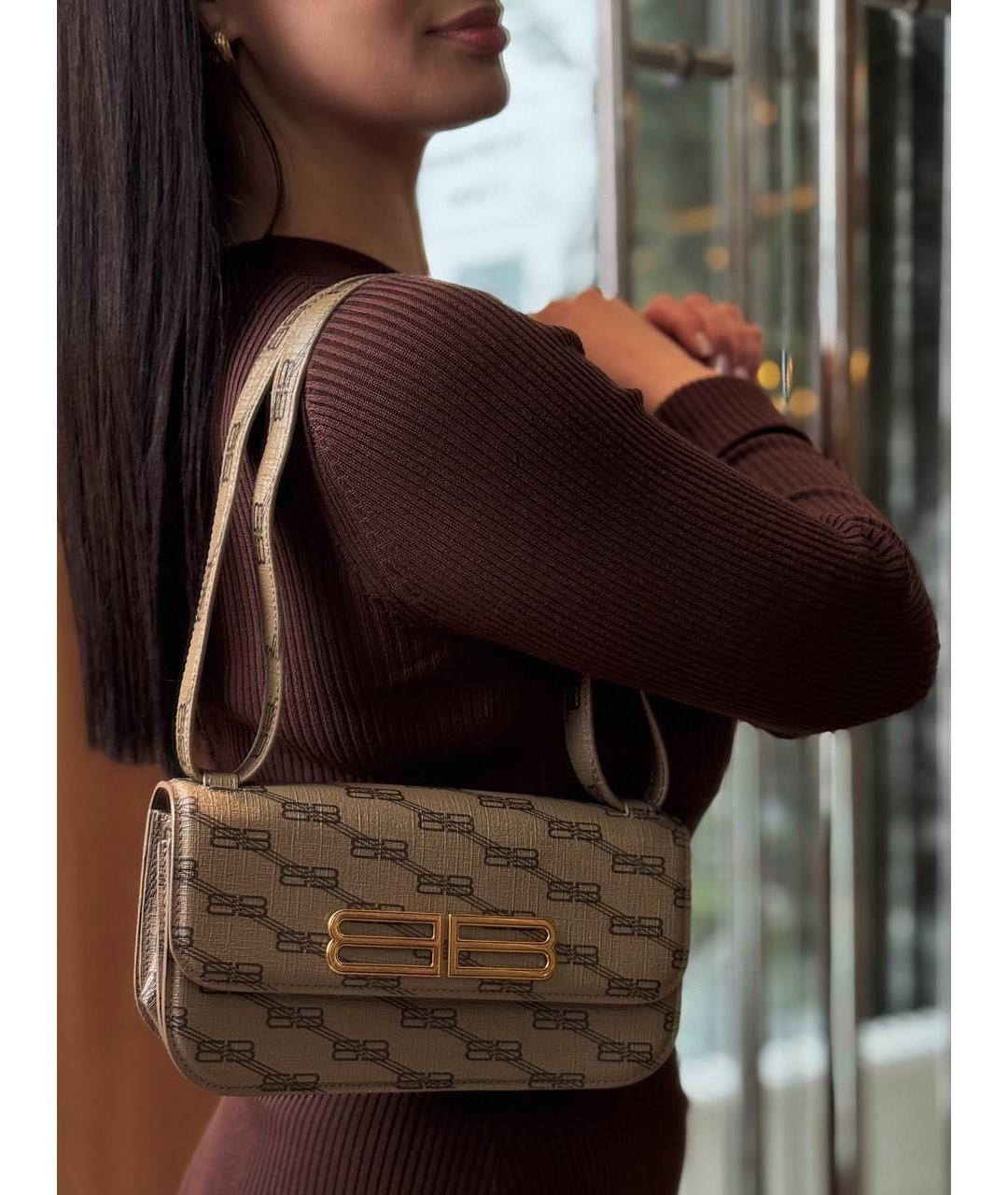 BALENCIAGA Коричневая сумка через плечо, фото 3