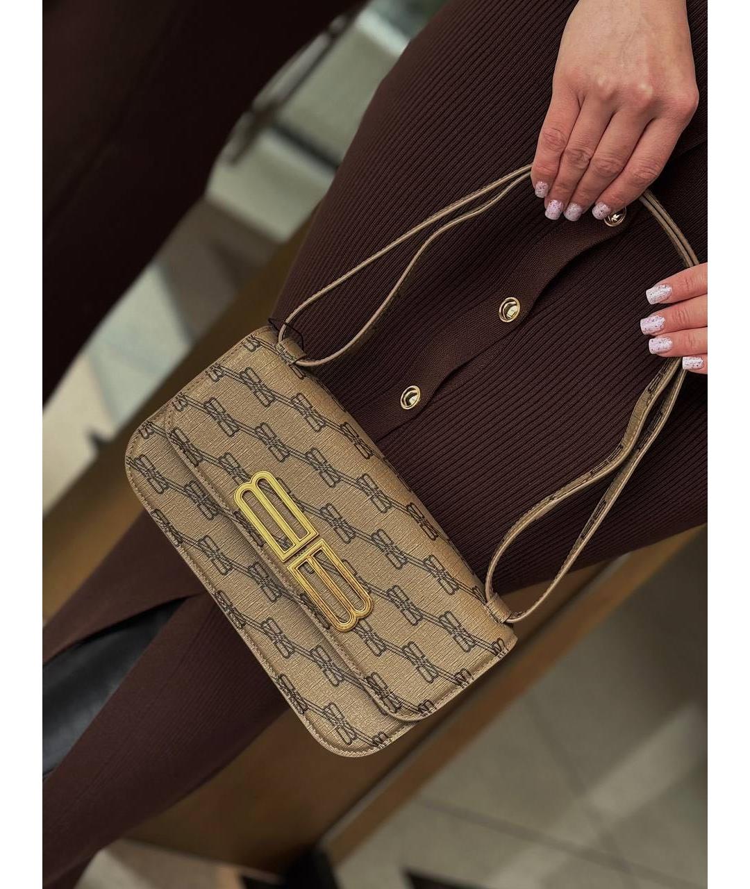 BALENCIAGA Коричневая сумка через плечо, фото 4