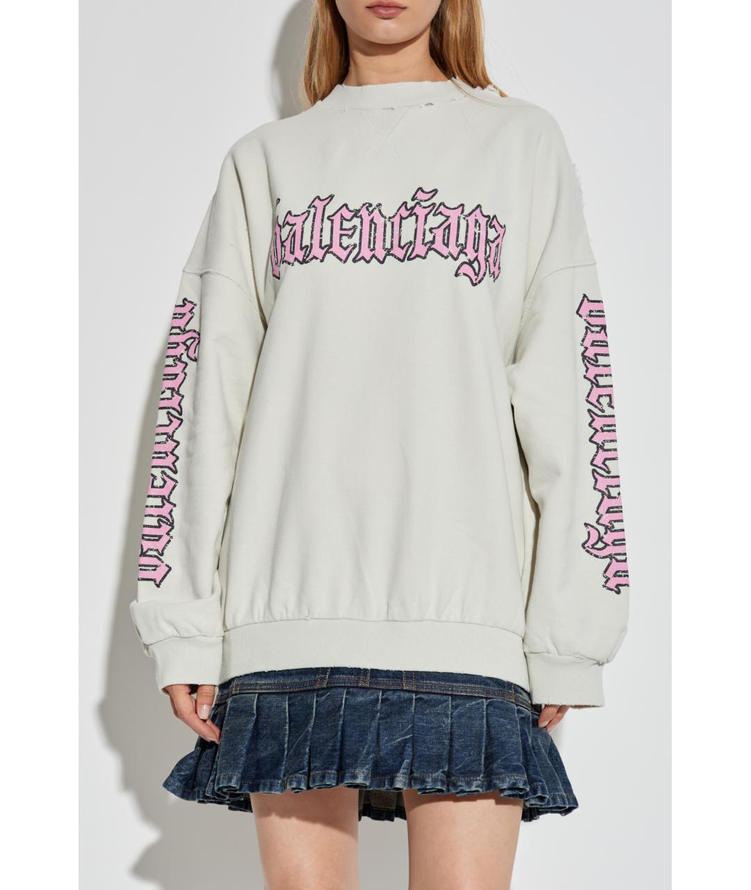 BALENCIAGA Мульти хлопковое повседневное платье, фото 3