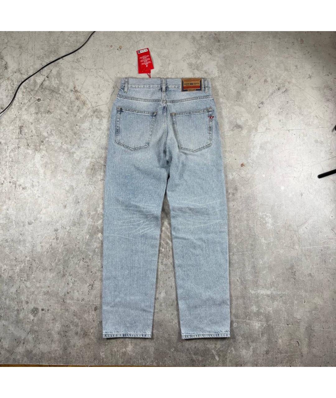 DIESEL Синие хлопковые прямые джинсы, фото 2