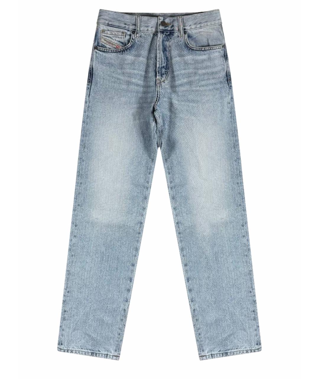 DIESEL Синие хлопковые прямые джинсы, фото 1