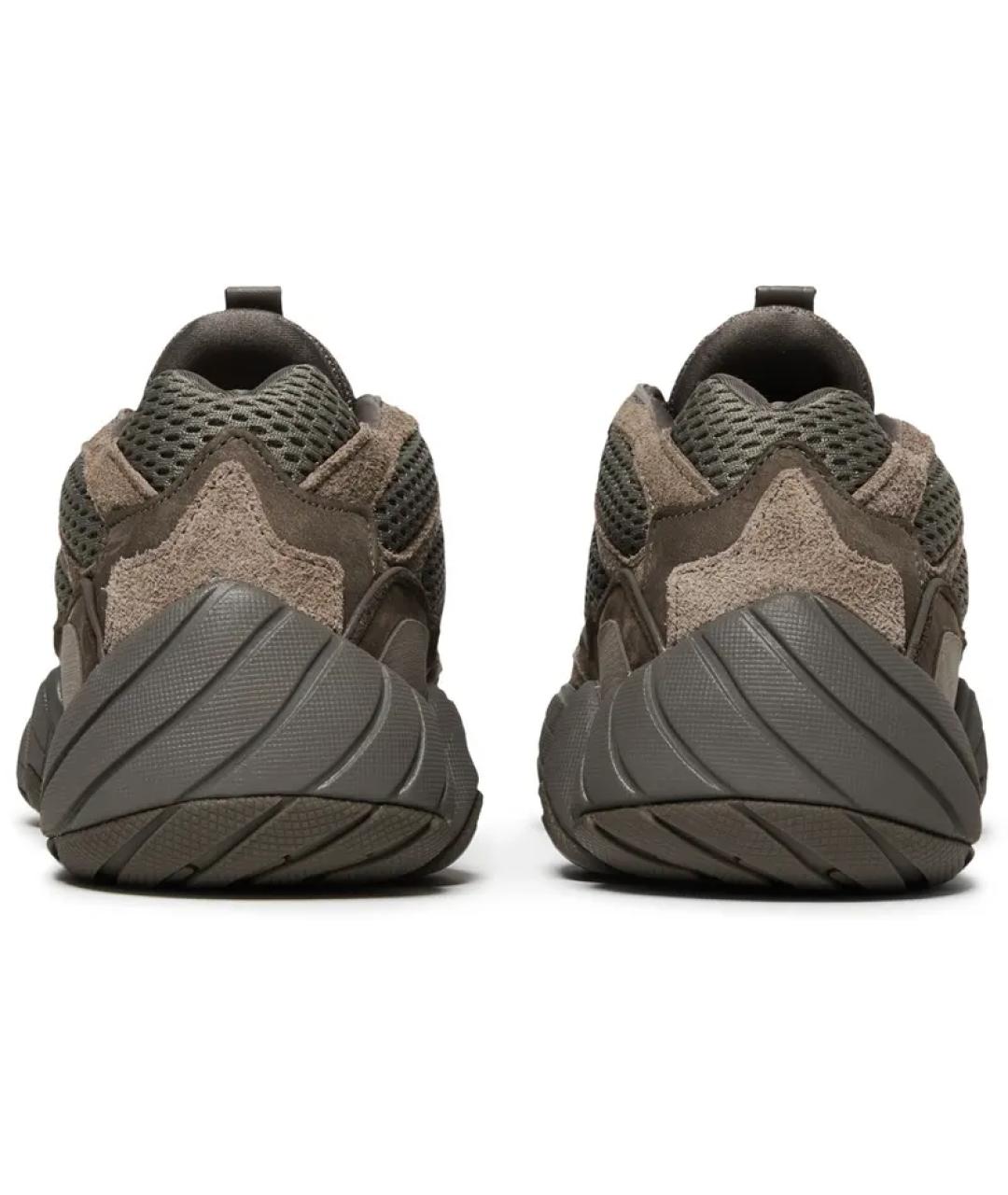 ADIDAS YEEZY Коричневые замшевые низкие кроссовки / кеды, фото 4