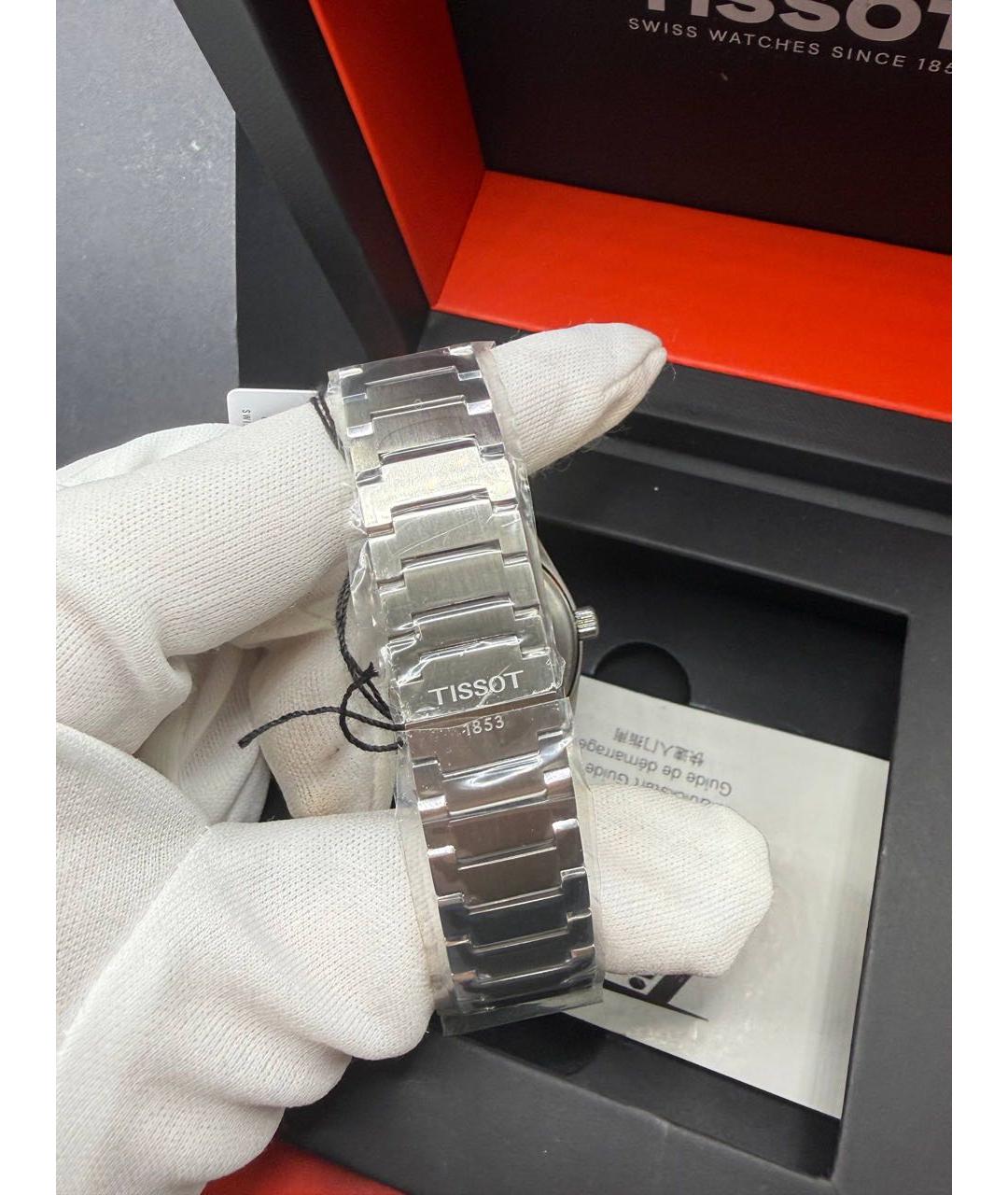 TISSOT Бирюзовые стальные часы, фото 5