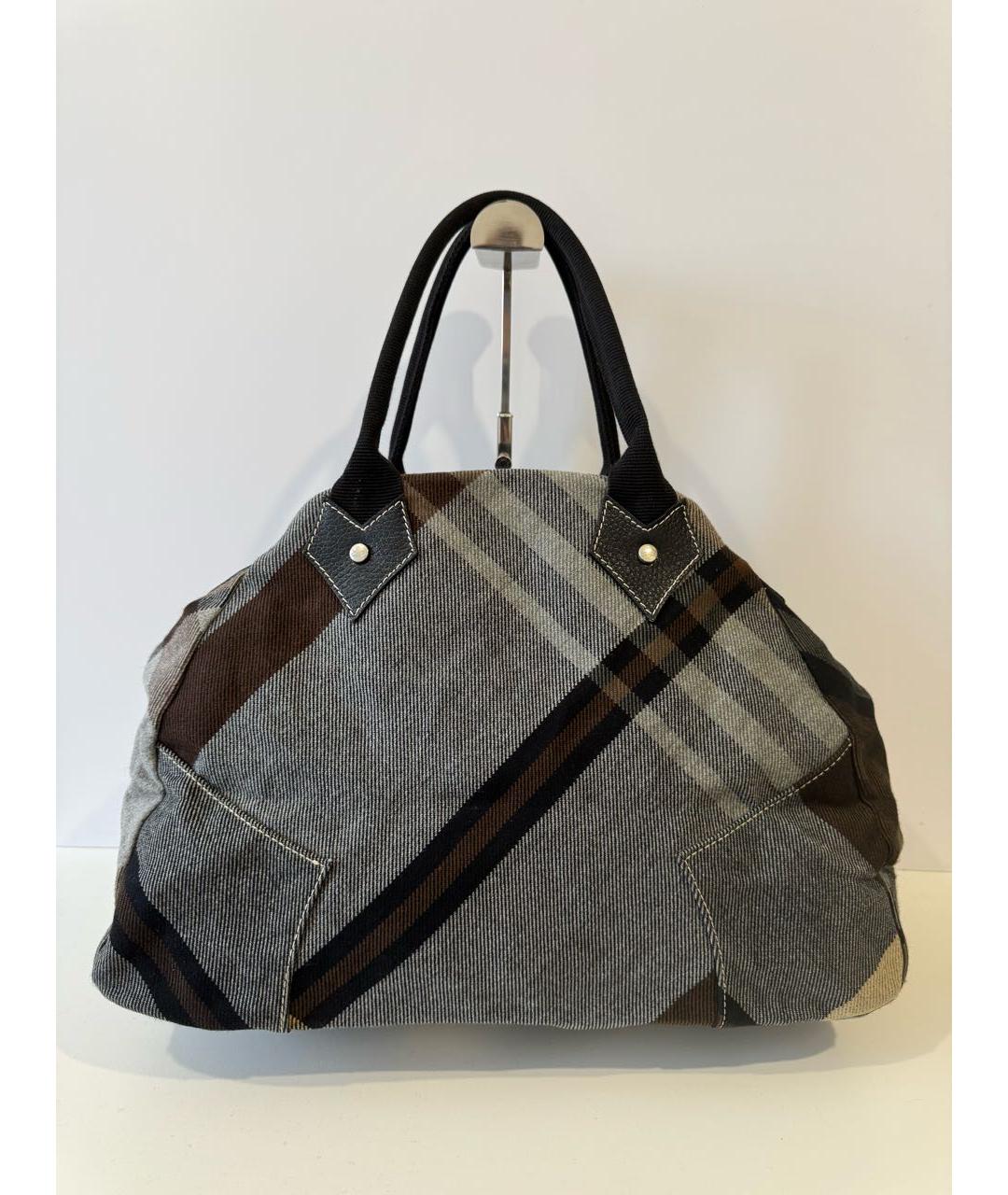 VIVIENNE WESTWOOD Коричневая тканевая сумка тоут, фото 2