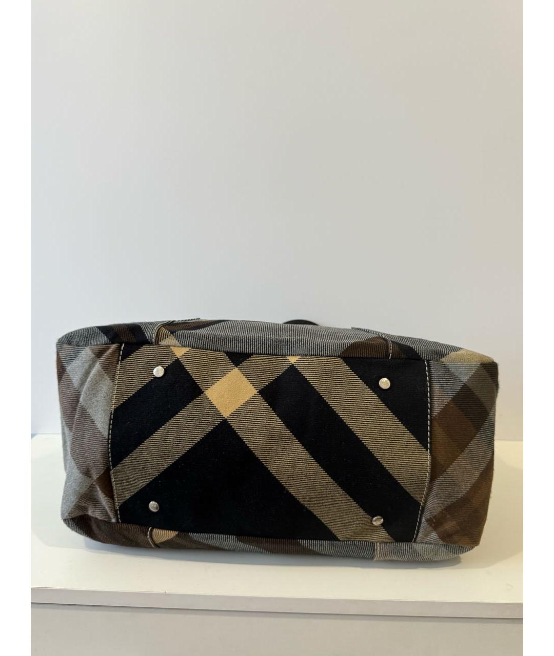 VIVIENNE WESTWOOD Коричневая тканевая сумка тоут, фото 5