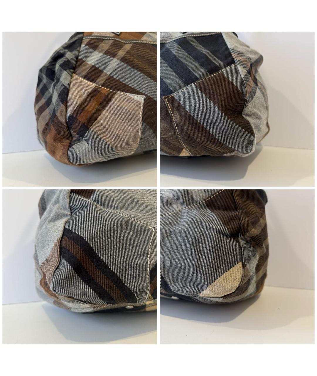 VIVIENNE WESTWOOD Коричневая тканевая сумка тоут, фото 8