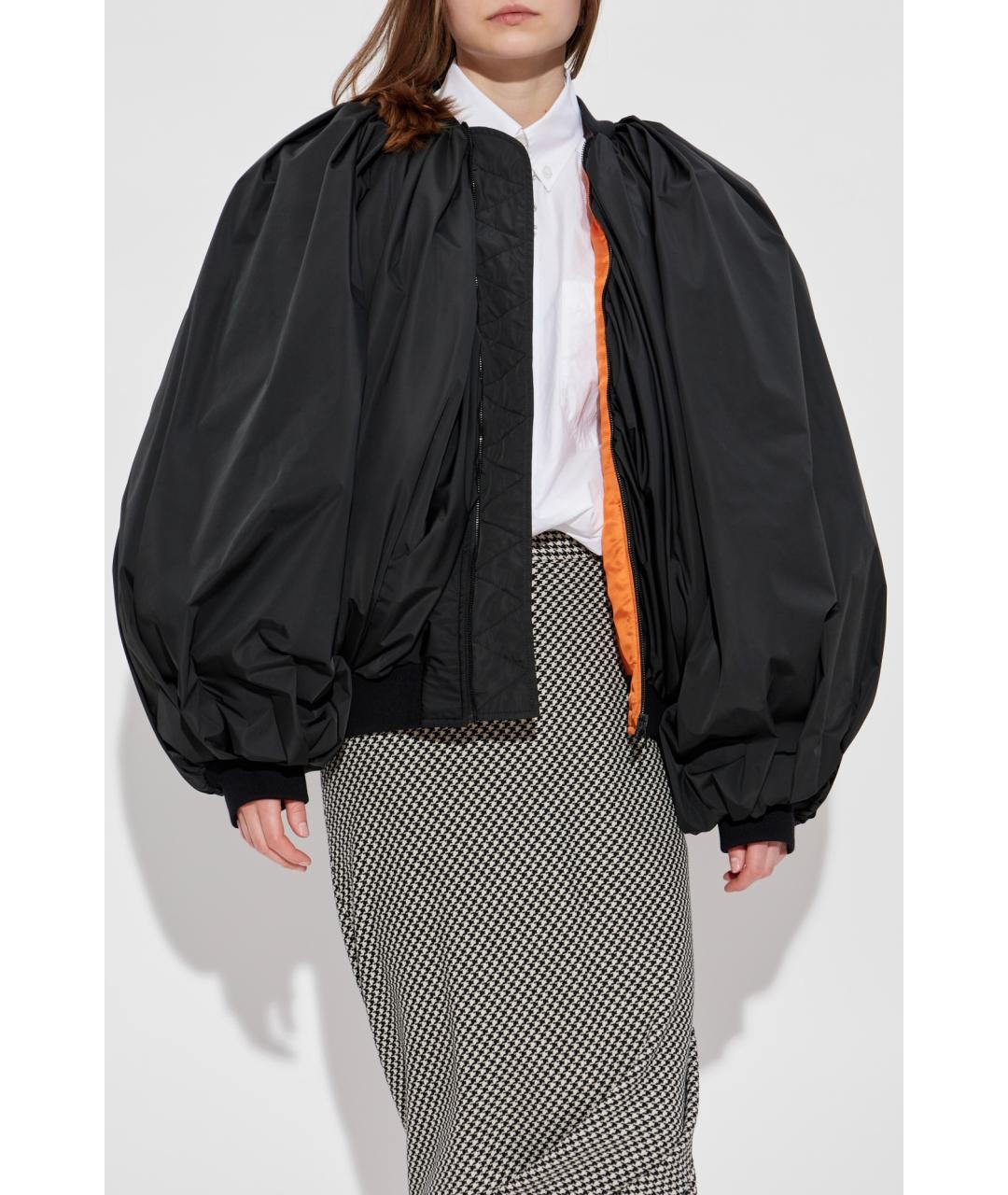 BALENCIAGA Черная полиэстеровая куртка, фото 2