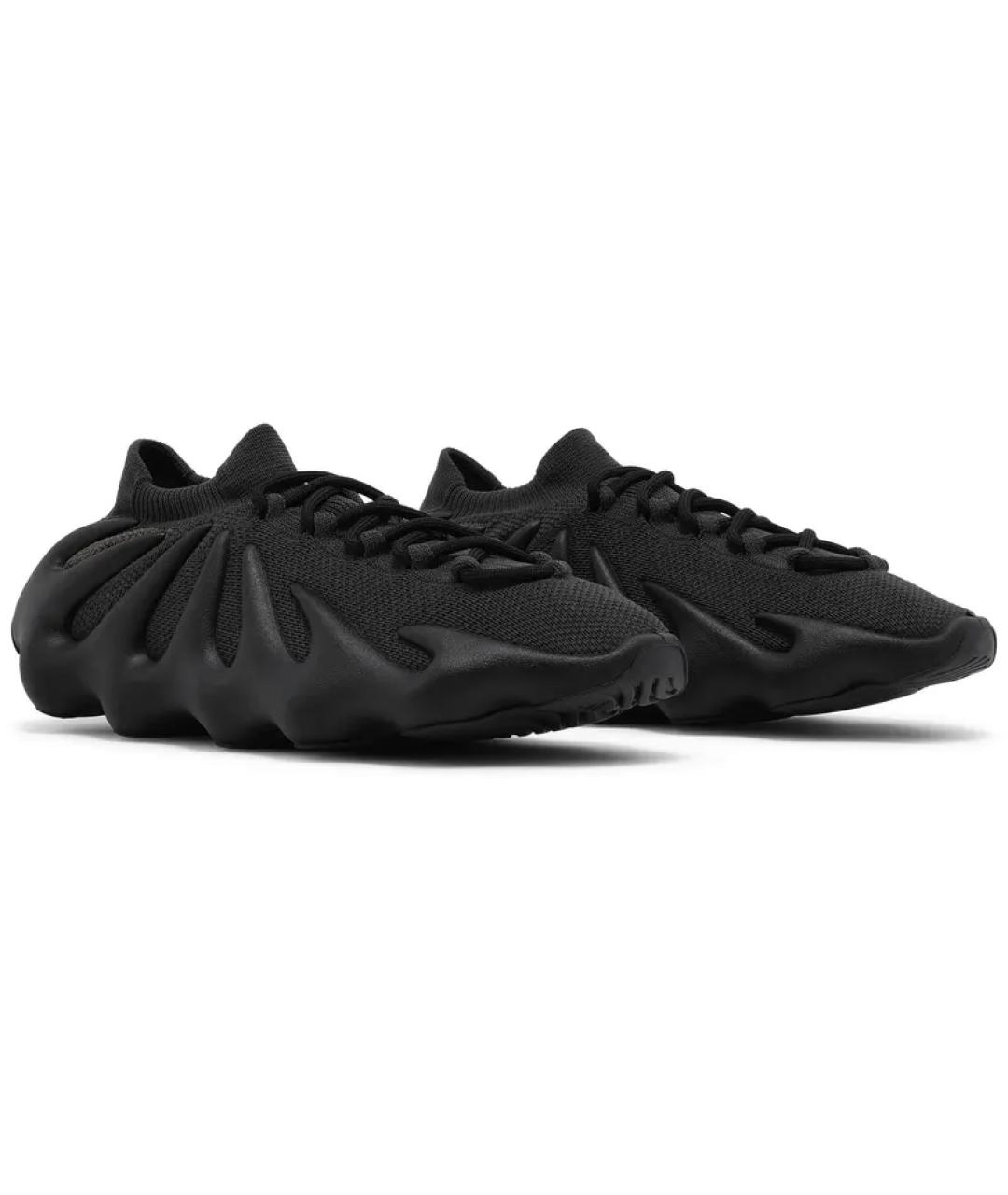ADIDAS YEEZY Черные текстильные низкие кроссовки / кеды, фото 5